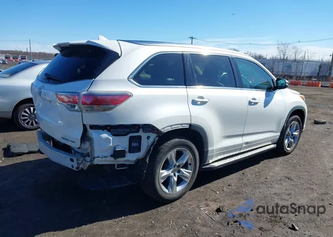 2015 Toyota Highlander Limited Platinum V6 из США, поврежденный, VIN 5TDDKRFH0FS103616